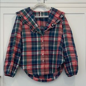 Free People plaid Molly top